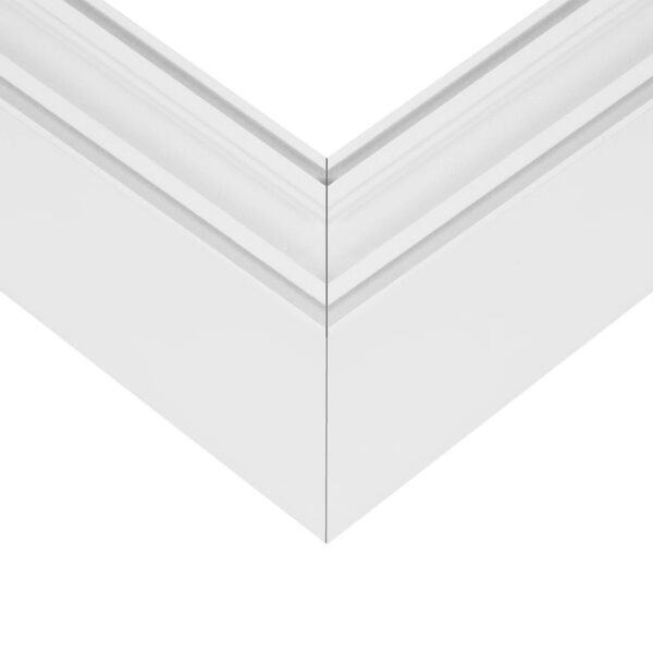 GLOBOSTAR® ALP-CORNER-SIDE90 LUMILINE 61766 Επιφανειακό / Κρεμαστό Προφίλ Αλουμινίου Γωνία με Λευκό Γαλακτερό Πατητό Κάλυμμα για Ταινίες LED IP20 – Λευκό Ματ – Μ30 x Π3.5 x Υ7cm