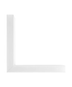 GLOBOSTAR® ALP-CORNER-SIDE90 LUMILINE 61766 Επιφανειακό / Κρεμαστό Προφίλ Αλουμινίου Γωνία με Λευκό Γαλακτερό Πατητό Κάλυμμα για Ταινίες LED IP20 – Λευκό Ματ – Μ30 x Π3.5 x Υ7cm