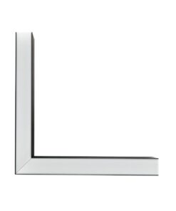 GLOBOSTAR® ALP-CORNER-SIDE90 LUMILINE 61767 Επιφανειακό / Κρεμαστό Προφίλ Αλουμινίου Γωνία με Λευκό Γαλακτερό Πατητό Κάλυμμα για Ταινίες LED IP20 – Μαύρο Ματ – Μ30 x Π3.5 x Υ7cm