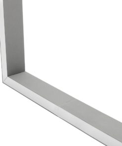 GLOBOSTAR® ALP-CORNER-SIDE90 LUMILINE 61768 Επιφανειακό / Κρεμαστό Προφίλ Αλουμινίου Γωνία με Λευκό Γαλακτερό Πατητό Κάλυμμα για Ταινίες LED IP20 – Γκρι Ανθρακί Ματ – Μ30 x Π3.5 x Υ7cm