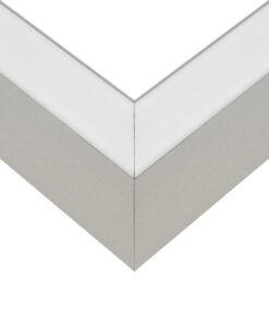 GLOBOSTAR® ALP-CORNER-SIDE90 LUMILINE 61768 Επιφανειακό / Κρεμαστό Προφίλ Αλουμινίου Γωνία με Λευκό Γαλακτερό Πατητό Κάλυμμα για Ταινίες LED IP20 – Γκρι Ανθρακί Ματ – Μ30 x Π3.5 x Υ7cm