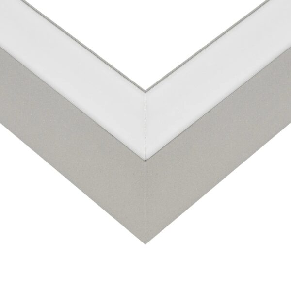 GLOBOSTAR® ALP-CORNER-SIDE90 LUMILINE 61768 Επιφανειακό / Κρεμαστό Προφίλ Αλουμινίου Γωνία με Λευκό Γαλακτερό Πατητό Κάλυμμα για Ταινίες LED IP20 – Γκρι Ανθρακί Ματ – Μ30 x Π3.5 x Υ7cm