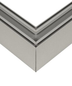 GLOBOSTAR® ALP-CORNER-SIDE90 LUMILINE 61768 Επιφανειακό / Κρεμαστό Προφίλ Αλουμινίου Γωνία με Λευκό Γαλακτερό Πατητό Κάλυμμα για Ταινίες LED IP20 – Γκρι Ανθρακί Ματ – Μ30 x Π3.5 x Υ7cm