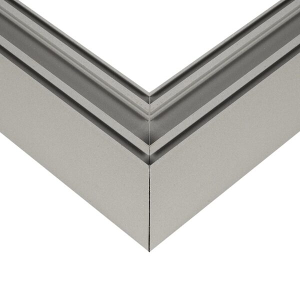 GLOBOSTAR® ALP-CORNER-SIDE90 LUMILINE 61768 Επιφανειακό / Κρεμαστό Προφίλ Αλουμινίου Γωνία με Λευκό Γαλακτερό Πατητό Κάλυμμα για Ταινίες LED IP20 – Γκρι Ανθρακί Ματ – Μ30 x Π3.5 x Υ7cm