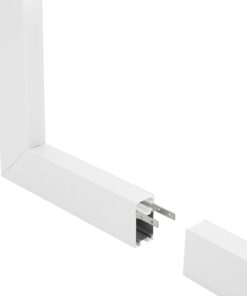 GLOBOSTAR® ALP-CORNER-IN90 LUMILINE 61769 Επιφανειακό / Κρεμαστό Προφίλ Αλουμινίου Γωνία με Λευκό Γαλακτερό Πατητό Κάλυμμα για Ταινίες LED IP20 – Λευκό Ματ – Μ30 x Π3.5 x Υ7cm