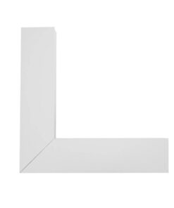 GLOBOSTAR® ALP-CORNER-IN90 LUMILINE 61769 Επιφανειακό / Κρεμαστό Προφίλ Αλουμινίου Γωνία με Λευκό Γαλακτερό Πατητό Κάλυμμα για Ταινίες LED IP20 – Λευκό Ματ – Μ30 x Π3.5 x Υ7cm