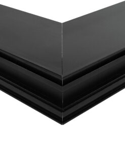 GLOBOSTAR® ALP-CORNER-IN90 LUMILINE 61770 Επιφανειακό / Κρεμαστό Προφίλ Αλουμινίου Γωνία με Λευκό Γαλακτερό Πατητό Κάλυμμα για Ταινίες LED IP20 – Μαύρο Ματ – Μ30 x Π3.5 x Υ7cm