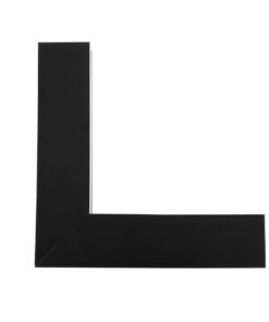 GLOBOSTAR® ALP-CORNER-IN90 LUMILINE 61770 Επιφανειακό / Κρεμαστό Προφίλ Αλουμινίου Γωνία με Λευκό Γαλακτερό Πατητό Κάλυμμα για Ταινίες LED IP20 – Μαύρο Ματ – Μ30 x Π3.5 x Υ7cm