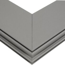 GLOBOSTAR® ALP-CORNER-IN90 LUMILINE 61771 Επιφανειακό / Κρεμαστό Προφίλ Αλουμινίου Γωνία με Λευκό Γαλακτερό Πατητό Κάλυμμα για Ταινίες LED IP20 – Γκρι Ανθρακί Ματ – Μ30 x Π3.5 x Υ7cm