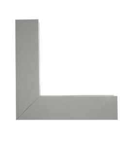 GLOBOSTAR® ALP-CORNER-IN90 LUMILINE 61771 Επιφανειακό / Κρεμαστό Προφίλ Αλουμινίου Γωνία με Λευκό Γαλακτερό Πατητό Κάλυμμα για Ταινίες LED IP20 – Γκρι Ανθρακί Ματ – Μ30 x Π3.5 x Υ7cm