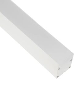 GLOBOSTAR® ALP-LINEAR BRIGHTRAIL 61774-3M Επιφανειακό / Κρεμαστό / Επιτοίχιο Προφίλ Αλουμινίου με Λευκό Γαλακτερό Πατητό Κάλυμμα για Ταινίες LED IP20 – Λευκό Ματ – Μ300 x Π5 x Υ7.5cm