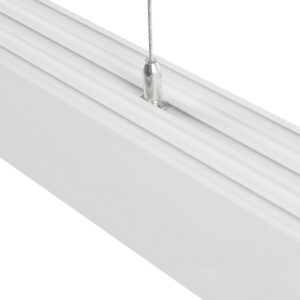 GLOBOSTAR® ALP-LINEAR BRIGHTRAIL 61774-3M Επιφανειακό / Κρεμαστό / Επιτοίχιο Προφίλ Αλουμινίου με Λευκό Γαλακτερό Πατητό Κάλυμμα για Ταινίες LED IP20 – Λευκό Ματ – Μ300 x Π5 x Υ7.5cm