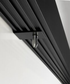 GLOBOSTAR® ALP-LINEAR BRIGHTRAIL 61775-3M Επιφανειακό / Κρεμαστό / Επιτοίχιο Προφίλ Αλουμινίου με Λευκό Γαλακτερό Πατητό Κάλυμμα για Ταινίες LED IP20 – Μαύρο Ματ – Μ300 x Π5 x Υ7.5cm