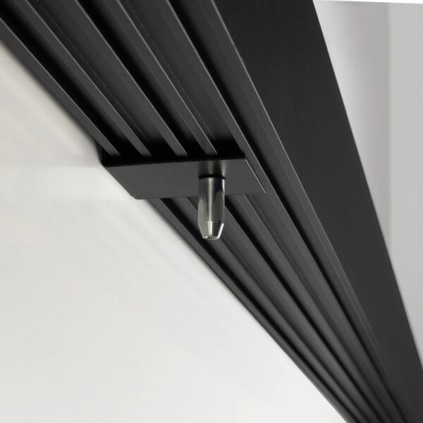 GLOBOSTAR® ALP-LINEAR BRIGHTRAIL 61775-3M Επιφανειακό / Κρεμαστό / Επιτοίχιο Προφίλ Αλουμινίου με Λευκό Γαλακτερό Πατητό Κάλυμμα για Ταινίες LED IP20 – Μαύρο Ματ – Μ300 x Π5 x Υ7.5cm