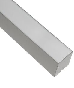 GLOBOSTAR® ALP-LINEAR BRIGHTRAIL 61776-3M Επιφανειακό / Κρεμαστό / Επιτοίχιο Προφίλ Αλουμινίου με Λευκό Γαλακτερό Πατητό Κάλυμμα για Ταινίες LED IP20 – Γκρι Ανθρακί Ματ – Μ300 x Π5 x Υ7.5cm