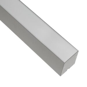 GLOBOSTAR® ALP-LINEAR BRIGHTRAIL 61776-3M Επιφανειακό / Κρεμαστό / Επιτοίχιο Προφίλ Αλουμινίου με Λευκό Γαλακτερό Πατητό Κάλυμμα για Ταινίες LED IP20 – Γκρι Ανθρακί Ματ – Μ300 x Π5 x Υ7.5cm