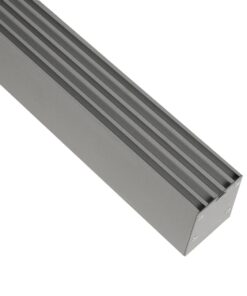 GLOBOSTAR® ALP-LINEAR BRIGHTRAIL 61776-3M Επιφανειακό / Κρεμαστό / Επιτοίχιο Προφίλ Αλουμινίου με Λευκό Γαλακτερό Πατητό Κάλυμμα για Ταινίες LED IP20 – Γκρι Ανθρακί Ματ – Μ300 x Π5 x Υ7.5cm