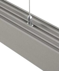 GLOBOSTAR® ALP-LINEAR BRIGHTRAIL 61776-3M Επιφανειακό / Κρεμαστό / Επιτοίχιο Προφίλ Αλουμινίου με Λευκό Γαλακτερό Πατητό Κάλυμμα για Ταινίες LED IP20 – Γκρι Ανθρακί Ματ – Μ300 x Π5 x Υ7.5cm