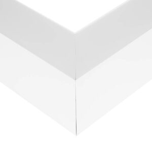 GLOBOSTAR® ALP-CORNER-SIDE90 BRIGHTRAIL 61777 Επιφανειακό / Κρεμαστό Προφίλ Αλουμινίου Γωνία με Λευκό Γαλακτερό Πατητό Κάλυμμα για Ταινίες LED IP20 – Λευκό Ματ – Μ30 x Π5 x Υ7.5cm