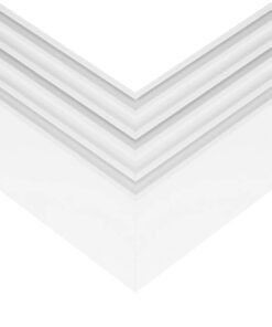 GLOBOSTAR® ALP-CORNER-SIDE90 BRIGHTRAIL 61777 Επιφανειακό / Κρεμαστό Προφίλ Αλουμινίου Γωνία με Λευκό Γαλακτερό Πατητό Κάλυμμα για Ταινίες LED IP20 – Λευκό Ματ – Μ30 x Π5 x Υ7.5cm