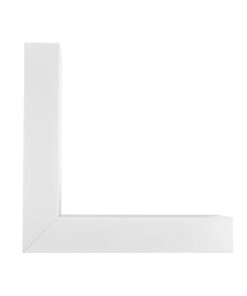 GLOBOSTAR® ALP-CORNER-SIDE90 BRIGHTRAIL 61777 Επιφανειακό / Κρεμαστό Προφίλ Αλουμινίου Γωνία με Λευκό Γαλακτερό Πατητό Κάλυμμα για Ταινίες LED IP20 – Λευκό Ματ – Μ30 x Π5 x Υ7.5cm