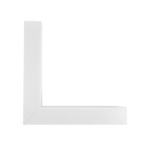 GLOBOSTAR® ALP-CORNER-SIDE90 BRIGHTRAIL 61777 Επιφανειακό / Κρεμαστό Προφίλ Αλουμινίου Γωνία με Λευκό Γαλακτερό Πατητό Κάλυμμα για Ταινίες LED IP20 – Λευκό Ματ – Μ30 x Π5 x Υ7.5cm