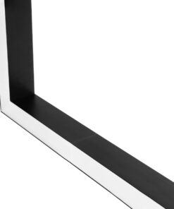 GLOBOSTAR® ALP-CORNER-SIDE90 BRIGHTRAIL 61778 Επιφανειακό / Κρεμαστό Προφίλ Αλουμινίου Γωνία με Λευκό Γαλακτερό Πατητό Κάλυμμα για Ταινίες LED IP20 – Μαύρο Ματ – Μ30 x Π5 x Υ7.5cm