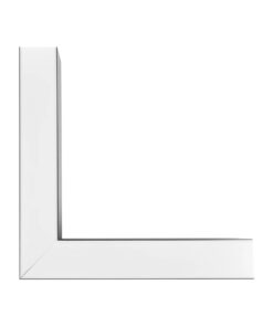 GLOBOSTAR® ALP-CORNER-SIDE90 BRIGHTRAIL 61778 Επιφανειακό / Κρεμαστό Προφίλ Αλουμινίου Γωνία με Λευκό Γαλακτερό Πατητό Κάλυμμα για Ταινίες LED IP20 – Μαύρο Ματ – Μ30 x Π5 x Υ7.5cm