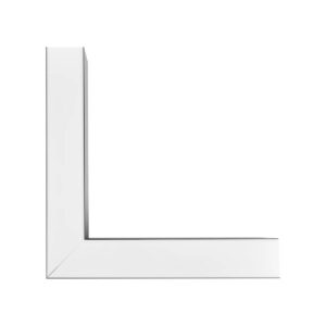 GLOBOSTAR® ALP-CORNER-SIDE90 BRIGHTRAIL 61778 Επιφανειακό / Κρεμαστό Προφίλ Αλουμινίου Γωνία με Λευκό Γαλακτερό Πατητό Κάλυμμα για Ταινίες LED IP20 – Μαύρο Ματ – Μ30 x Π5 x Υ7.5cm