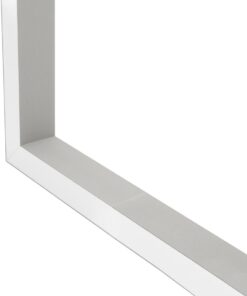 GLOBOSTAR® ALP-CORNER-SIDE90 BRIGHTRAIL 61779 Επιφανειακό / Κρεμαστό Προφίλ Αλουμινίου Γωνία με Λευκό Γαλακτερό Πατητό Κάλυμμα για Ταινίες LED IP20 – Γκρι Ανθρακί Ματ – Μ30 x Π5 x Υ7.5cm