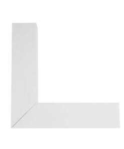 GLOBOSTAR® ALP-CORNER-IN90 BRIGHTRAIL 61780 Επιφανειακό / Κρεμαστό Προφίλ Αλουμινίου Γωνία με Λευκό Γαλακτερό Πατητό Κάλυμμα για Ταινίες LED IP20 – Λευκό Ματ – Μ30 x Π5 x Υ7.5cm