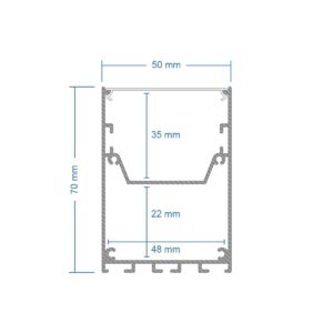 GLOBOSTAR® ALP-CORNER-IN90 BRIGHTRAIL 61780 Επιφανειακό / Κρεμαστό Προφίλ Αλουμινίου Γωνία με Λευκό Γαλακτερό Πατητό Κάλυμμα για Ταινίες LED IP20 – Λευκό Ματ – Μ30 x Π5 x Υ7.5cm