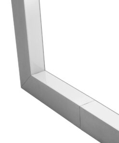 GLOBOSTAR® ALP-CORNER-IN90 BRIGHTRAIL 61782 Επιφανειακό / Κρεμαστό Προφίλ Αλουμινίου Γωνία με Λευκό Γαλακτερό Πατητό Κάλυμμα για Ταινίες LED IP20 – Γκρι Ανθρακί Ματ – Μ30 x Π5 x Υ7.5cm