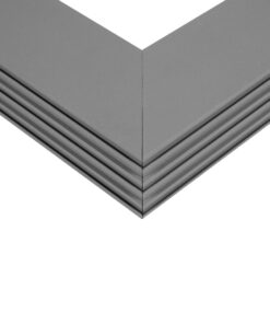 GLOBOSTAR® ALP-CORNER-IN90 BRIGHTRAIL 61782 Επιφανειακό / Κρεμαστό Προφίλ Αλουμινίου Γωνία με Λευκό Γαλακτερό Πατητό Κάλυμμα για Ταινίες LED IP20 – Γκρι Ανθρακί Ματ – Μ30 x Π5 x Υ7.5cm