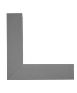 GLOBOSTAR® ALP-CORNER-IN90 BRIGHTRAIL 61782 Επιφανειακό / Κρεμαστό Προφίλ Αλουμινίου Γωνία με Λευκό Γαλακτερό Πατητό Κάλυμμα για Ταινίες LED IP20 – Γκρι Ανθρακί Ματ – Μ30 x Π5 x Υ7.5cm