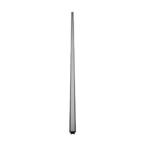 GLOBOSTAR® ALP-LINEAR RECESSA 61786-3M Χωνευτό Προφίλ Αλουμινίου με Λευκό Γαλακτερό Πατητό Κάλυμμα για Ταινίες LED IP20 – Μαύρο Ματ – Μ300 x Π3.5 x Υ4cm