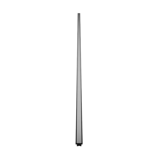 GLOBOSTAR® ALP-LINEAR RECESSA 61786-3M Χωνευτό Προφίλ Αλουμινίου με Λευκό Γαλακτερό Πατητό Κάλυμμα για Ταινίες LED IP20 – Μαύρο Ματ – Μ300 x Π3.5 x Υ4cm