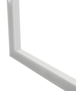 GLOBOSTAR® ALP-CORNER-SIDE90 RECESSA 61788 Χωνευτό Προφίλ Αλουμινίου Γωνία με Λευκό Γαλακτερό Πατητό Κάλυμμα για Ταινίες LED IP20 – Λευκό Ματ – Μ30 x Π3.5 x Υ4cm
