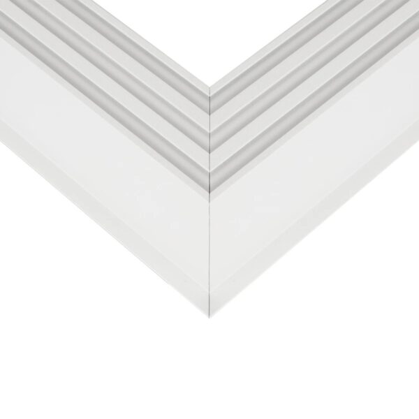 GLOBOSTAR® ALP-CORNER-SIDE90 RECESSA 61788 Χωνευτό Προφίλ Αλουμινίου Γωνία με Λευκό Γαλακτερό Πατητό Κάλυμμα για Ταινίες LED IP20 – Λευκό Ματ – Μ30 x Π3.5 x Υ4cm