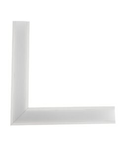 GLOBOSTAR® ALP-CORNER-SIDE90 RECESSA 61788 Χωνευτό Προφίλ Αλουμινίου Γωνία με Λευκό Γαλακτερό Πατητό Κάλυμμα για Ταινίες LED IP20 – Λευκό Ματ – Μ30 x Π3.5 x Υ4cm