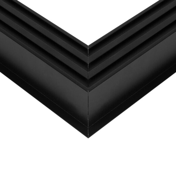 GLOBOSTAR® ALP-CORNER-SIDE90 RECESSA 61789 Χωνευτό Προφίλ Αλουμινίου Γωνία με Λευκό Γαλακτερό Πατητό Κάλυμμα για Ταινίες LED IP20 – Μαύρο Ματ – Μ30 x Π3.5 x Υ4cm
