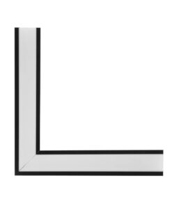 GLOBOSTAR® ALP-CORNER-SIDE90 RECESSA 61789 Χωνευτό Προφίλ Αλουμινίου Γωνία με Λευκό Γαλακτερό Πατητό Κάλυμμα για Ταινίες LED IP20 – Μαύρο Ματ – Μ30 x Π3.5 x Υ4cm