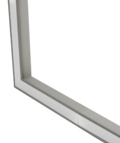 GLOBOSTAR® ALP-CORNER-SIDE90 RECESSA 61790 Χωνευτό Προφίλ Αλουμινίου Γωνία με Λευκό Γαλακτερό Πατητό Κάλυμμα για Ταινίες LED IP20 – Γκρι Ανθρακί Ματ – Μ30 x Π3.5 x Υ4cm