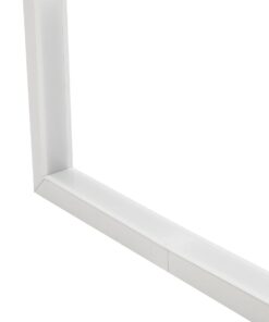 GLOBOSTAR® ALP-CORNER-IN90 RECESSA 61791 Χωνευτό Προφίλ Αλουμινίου Γωνία με Λευκό Γαλακτερό Πατητό Κάλυμμα για Ταινίες LED IP20 – Λευκό Ματ – Μ30 x Π3.5 x Υ4cm