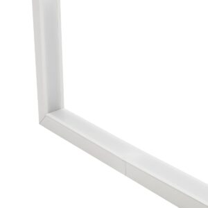 GLOBOSTAR® ALP-CORNER-IN90 RECESSA 61791 Χωνευτό Προφίλ Αλουμινίου Γωνία με Λευκό Γαλακτερό Πατητό Κάλυμμα για Ταινίες LED IP20 – Λευκό Ματ – Μ30 x Π3.5 x Υ4cm