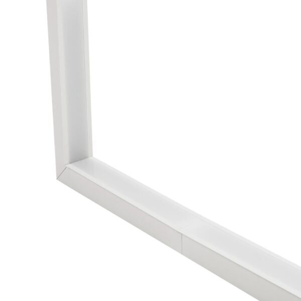GLOBOSTAR® ALP-CORNER-IN90 RECESSA 61791 Χωνευτό Προφίλ Αλουμινίου Γωνία με Λευκό Γαλακτερό Πατητό Κάλυμμα για Ταινίες LED IP20 – Λευκό Ματ – Μ30 x Π3.5 x Υ4cm