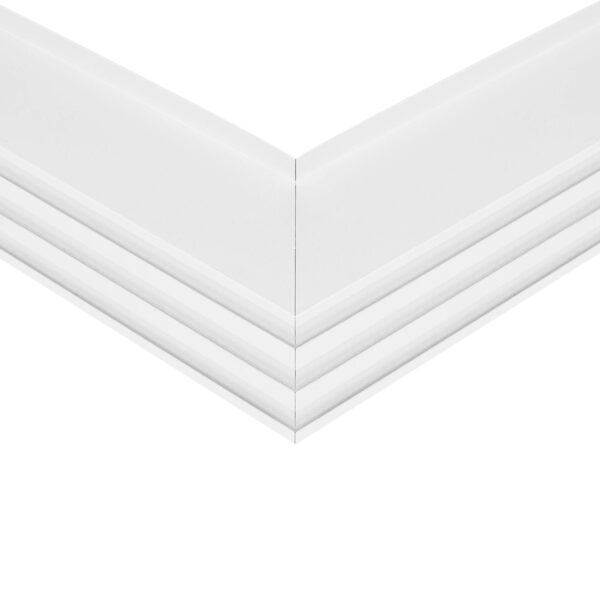 GLOBOSTAR® ALP-CORNER-IN90 RECESSA 61791 Χωνευτό Προφίλ Αλουμινίου Γωνία με Λευκό Γαλακτερό Πατητό Κάλυμμα για Ταινίες LED IP20 – Λευκό Ματ – Μ30 x Π3.5 x Υ4cm
