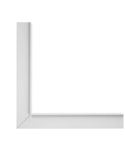 GLOBOSTAR® ALP-CORNER-IN90 RECESSA 61791 Χωνευτό Προφίλ Αλουμινίου Γωνία με Λευκό Γαλακτερό Πατητό Κάλυμμα για Ταινίες LED IP20 – Λευκό Ματ – Μ30 x Π3.5 x Υ4cm