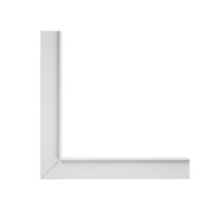 GLOBOSTAR® ALP-CORNER-IN90 RECESSA 61791 Χωνευτό Προφίλ Αλουμινίου Γωνία με Λευκό Γαλακτερό Πατητό Κάλυμμα για Ταινίες LED IP20 – Λευκό Ματ – Μ30 x Π3.5 x Υ4cm
