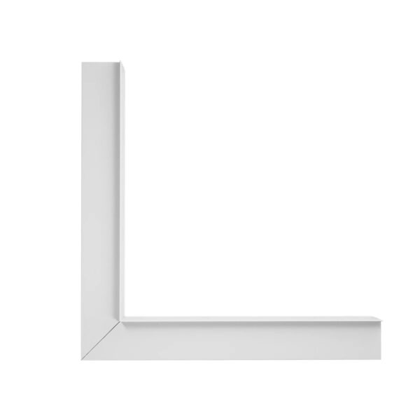 GLOBOSTAR® ALP-CORNER-IN90 RECESSA 61791 Χωνευτό Προφίλ Αλουμινίου Γωνία με Λευκό Γαλακτερό Πατητό Κάλυμμα για Ταινίες LED IP20 – Λευκό Ματ – Μ30 x Π3.5 x Υ4cm